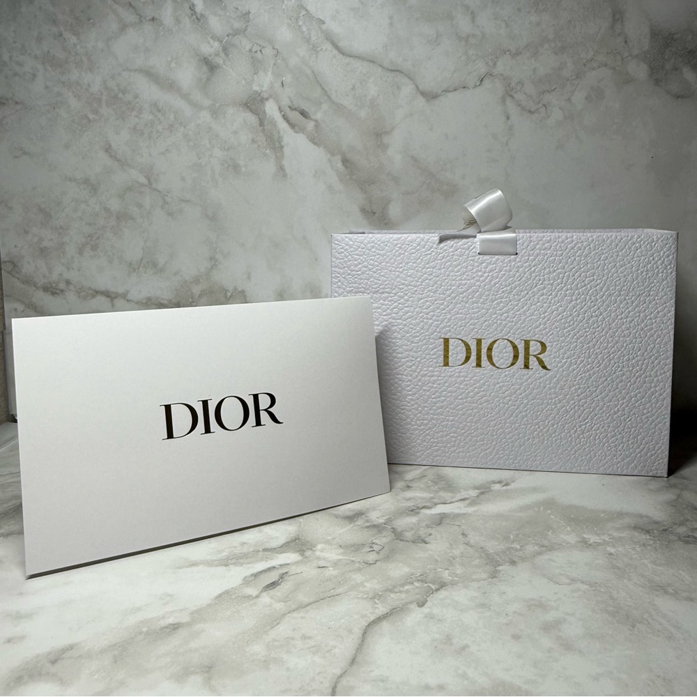 Dior | Gift Bag & Envelope Set | White/Gold